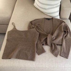 Ralph Lauren cashmere tank/cardigan